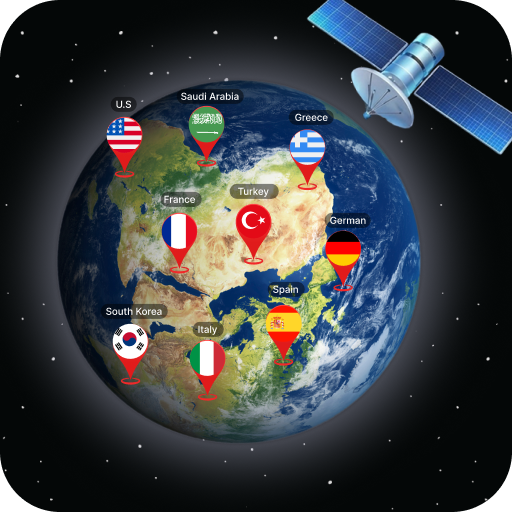 Earth Map Satellite Live View icon