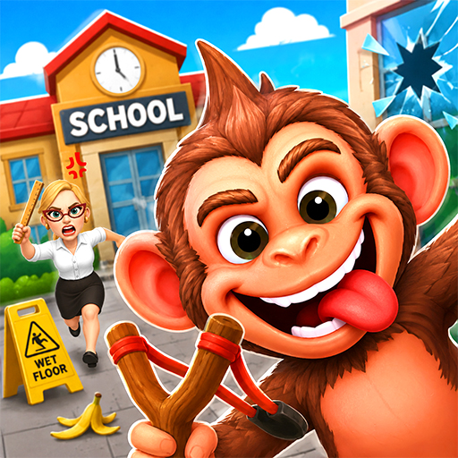 Monkey Student: School Prank icon