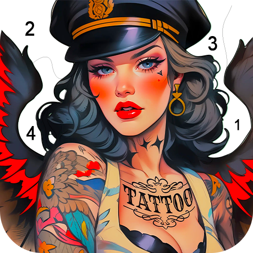 Alpha Color: Men coloring book icon