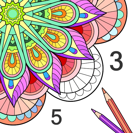 Mandala Color by Number Book icon
