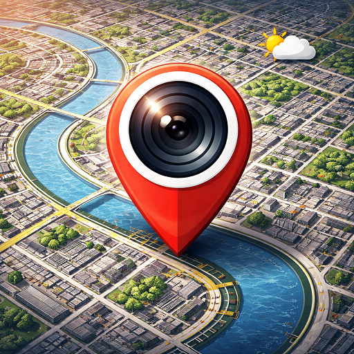 GPS Photo: With Location & Map icon