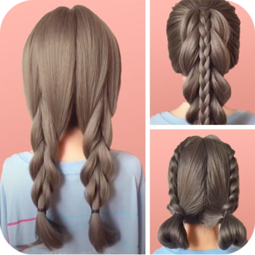 Easy hairstyles step by step icon