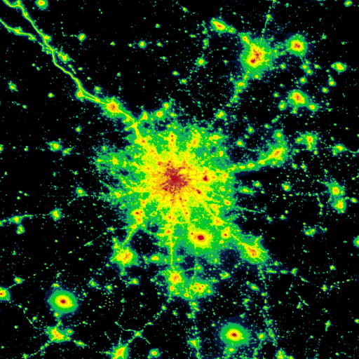 Light pollution map icon