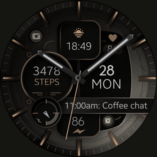 Dream 132 bronze watch face icon